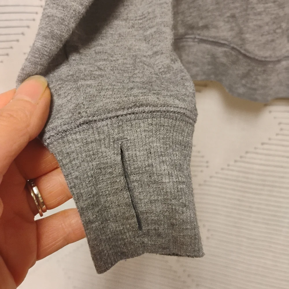 Danskin Now Girls Gray Cowl Neck Sweatshirt Size Medium 7 - 8